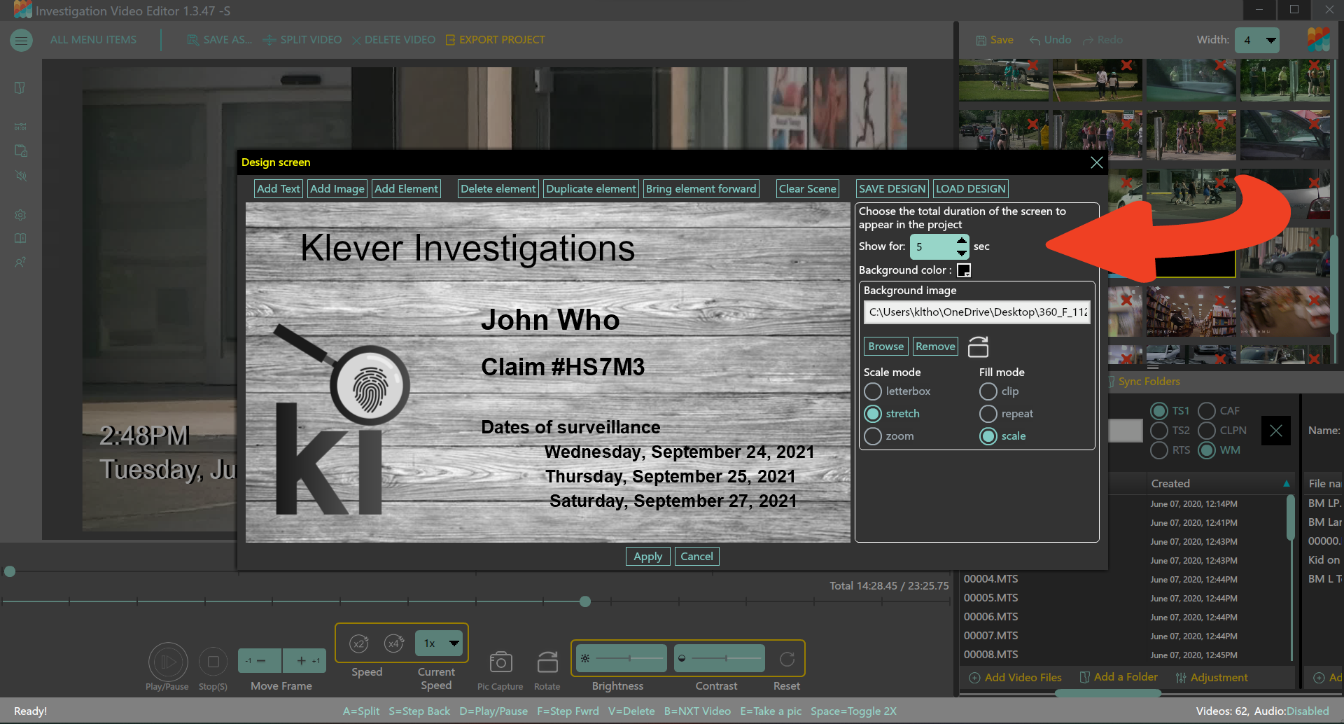 Company Headers, Black Screens, Title Screens, Custom Watermarks arrow Investigation Video